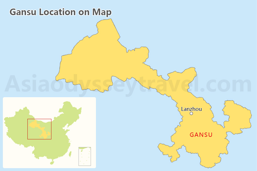 Gansu Map