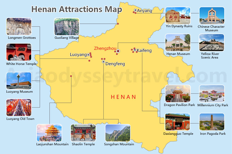 henan china map