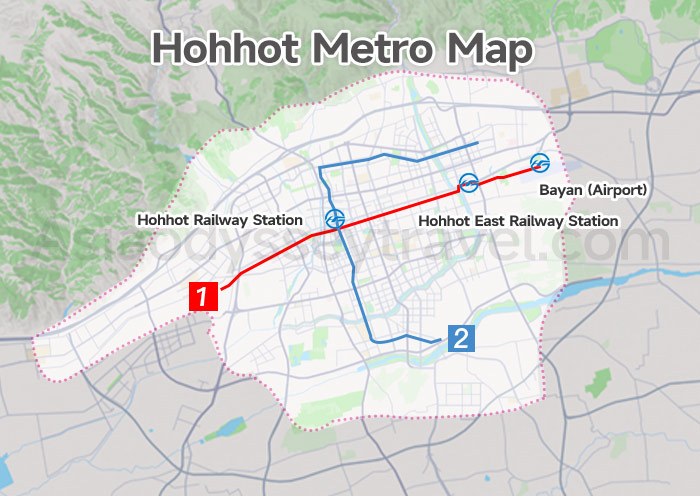 Hohhot Location Map