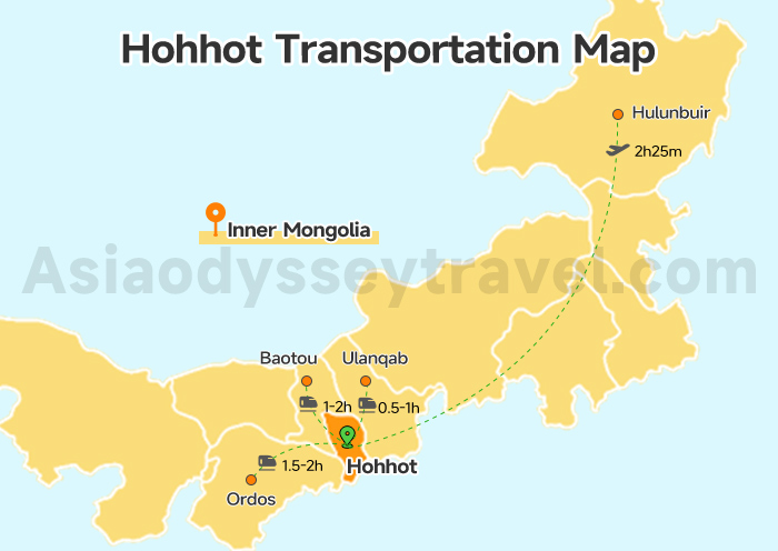 Inner Mongolia Transportation Map