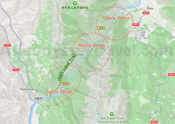 Tiger Leaping Gorge Map