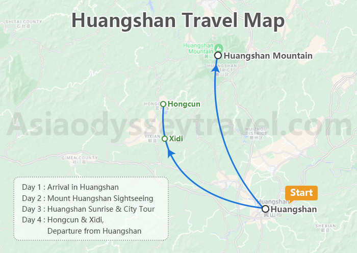 Huangshan Map