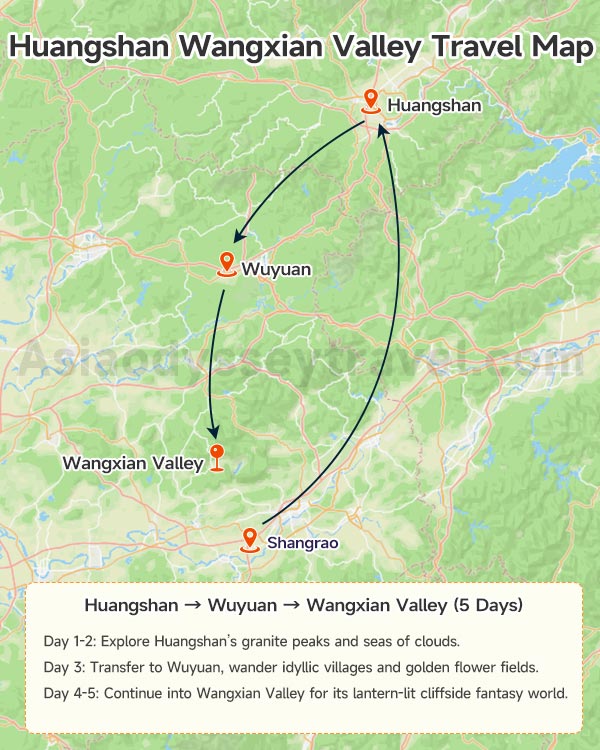 Wangxian Valley Map