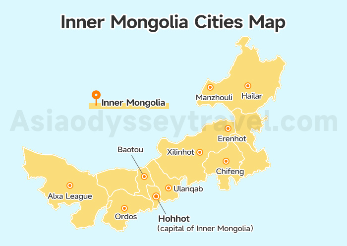 What are the highlights of an Ordos Tour? Check Ordos Inner Mongolia Map Here