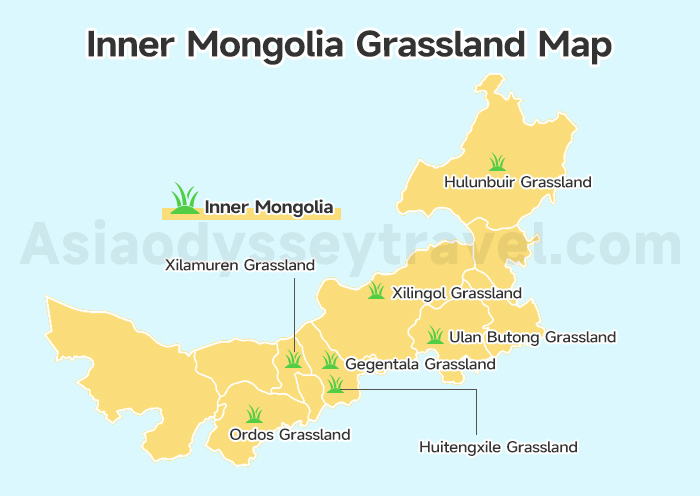 Inner Mongolia Grassland Map
