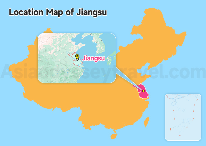 Location Map of Jiangsu