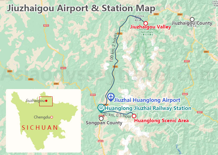 Jiuzhaigou Map