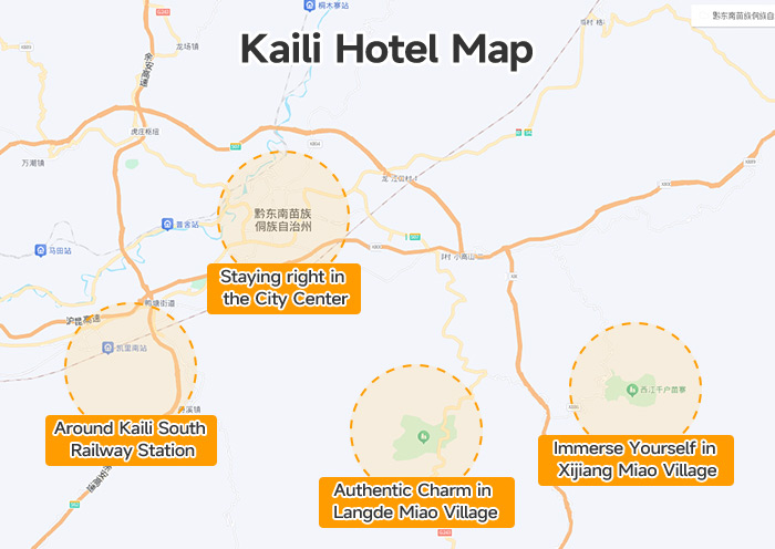 Kaili Hotel Map