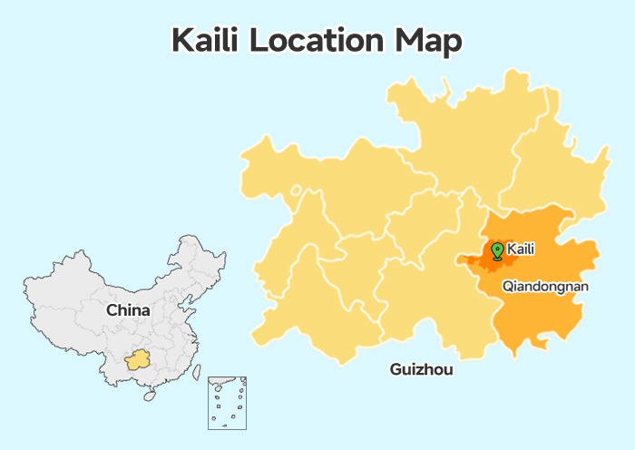 Kaili Location Map