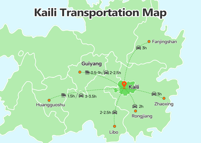 Kaili Transportation Map