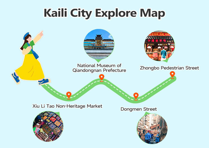 Kaili City Explore Map