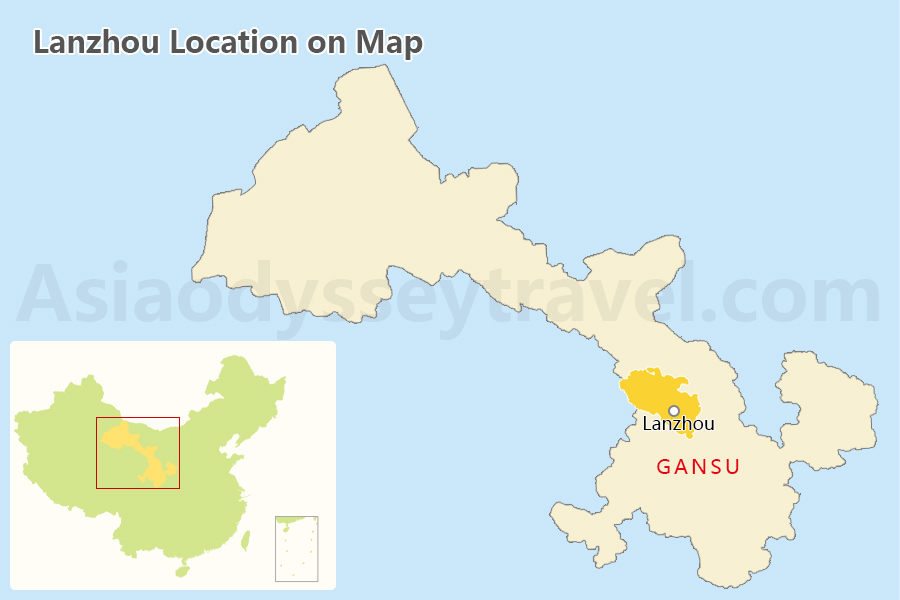 Lanzhou Map