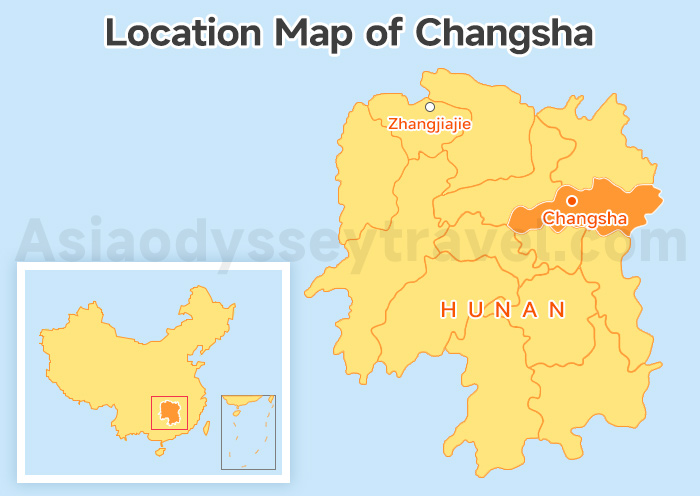 Location Map of Changsha