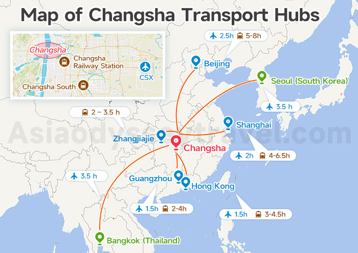 Map of Changsha Transportation