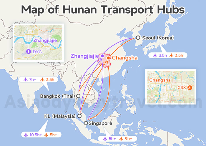 Hunan Transportation Map