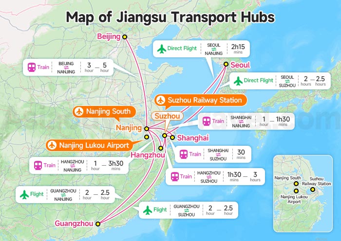 Map of Jiangsu Transportation