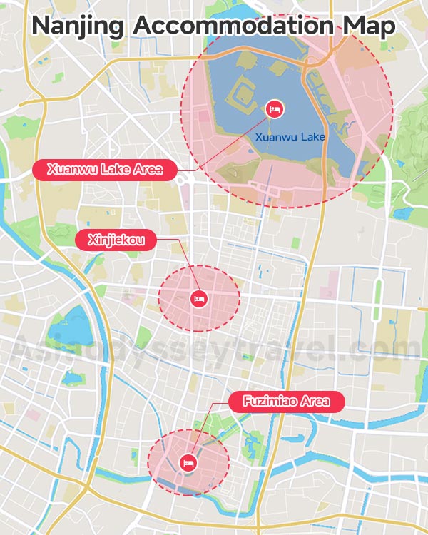 Nanjing Accommodation Map