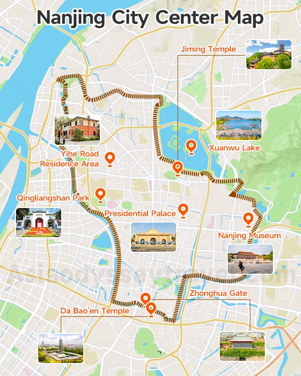 Nanjing City Center Map