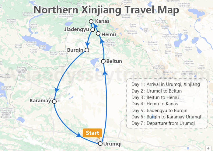 Xinjiang Map