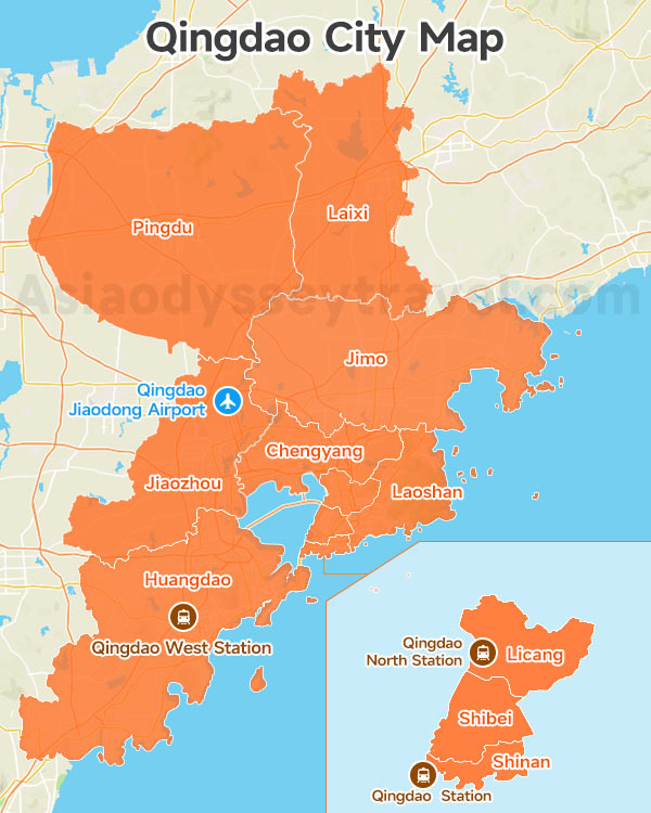 Qingdao City Map