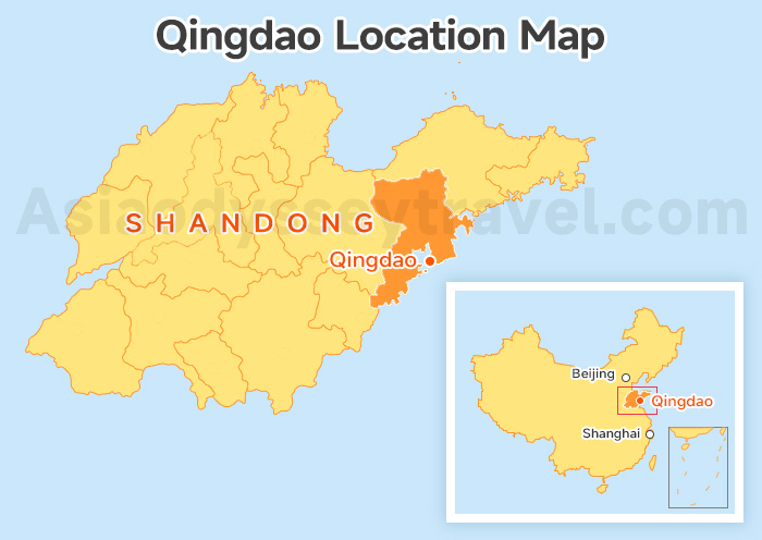 Qingdao Location Map