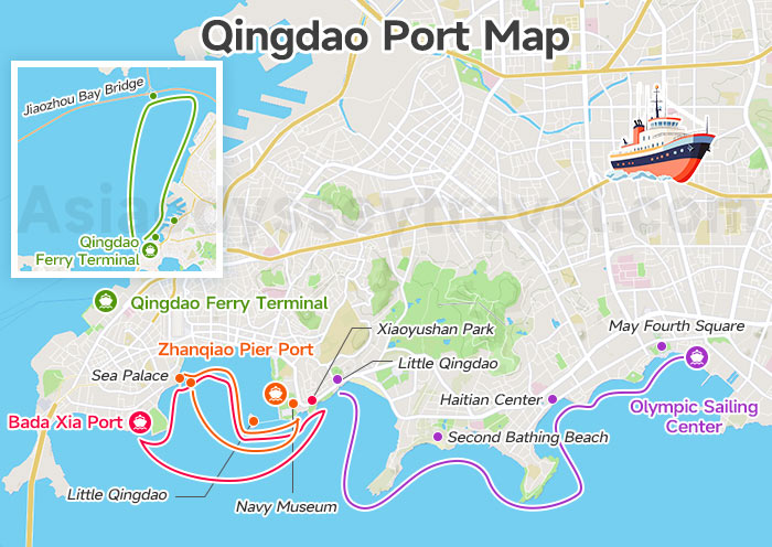 Qingdao Port Map