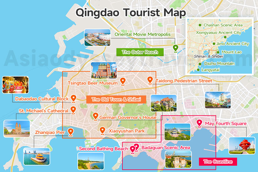 Qingdao Tourist Map