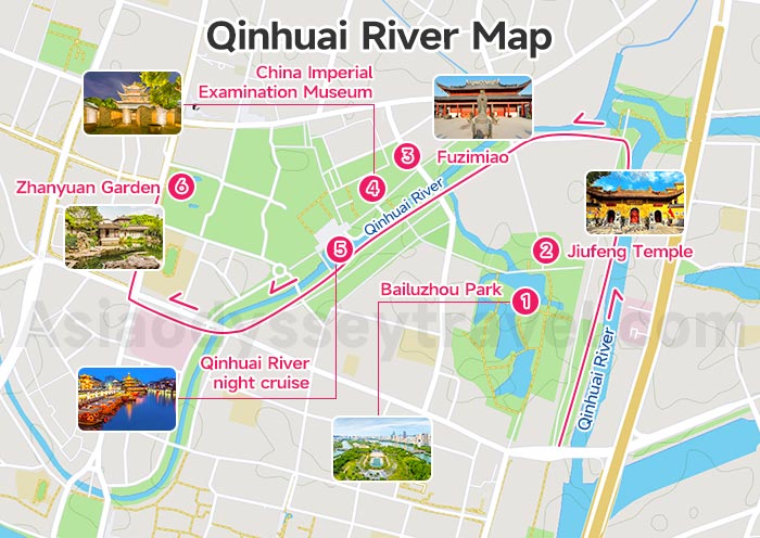 Qinhuai River Map