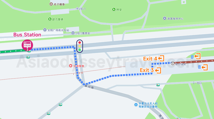 Shanghai to Zhouzhuang bus tranfer at Oriental Land