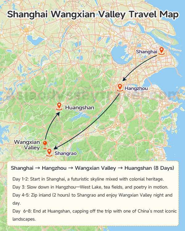 Wangxian Valley Map