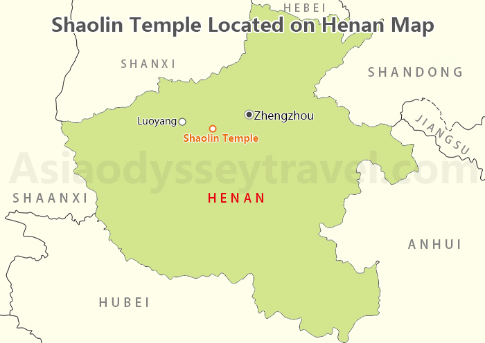 Shaolin Temple Map