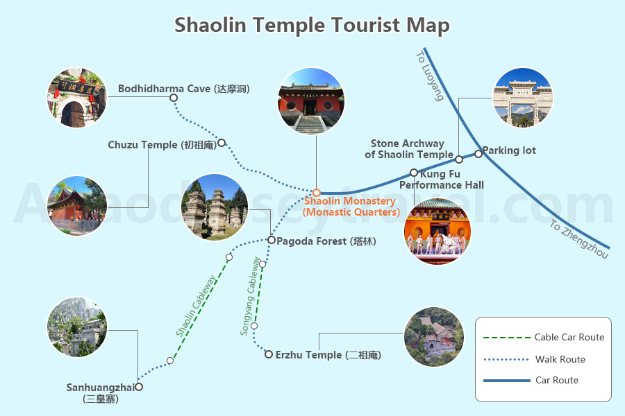 Shaolin Temple Map