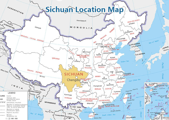 Sichuan Map