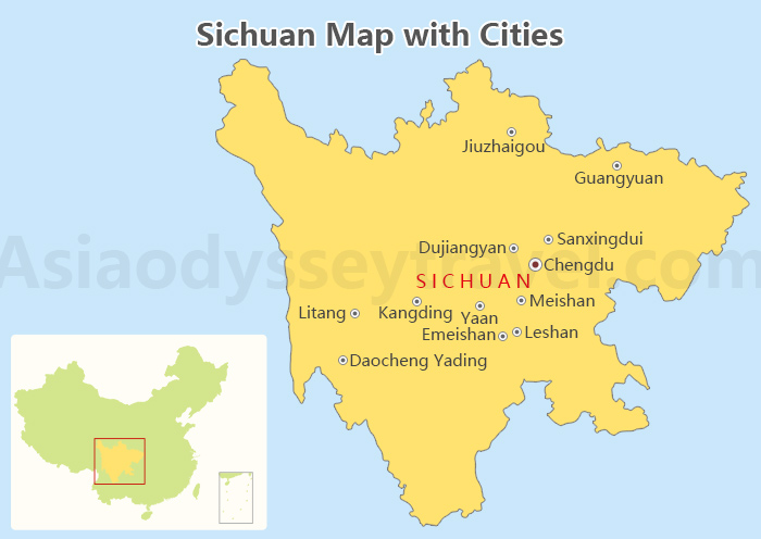 Sichuan Map