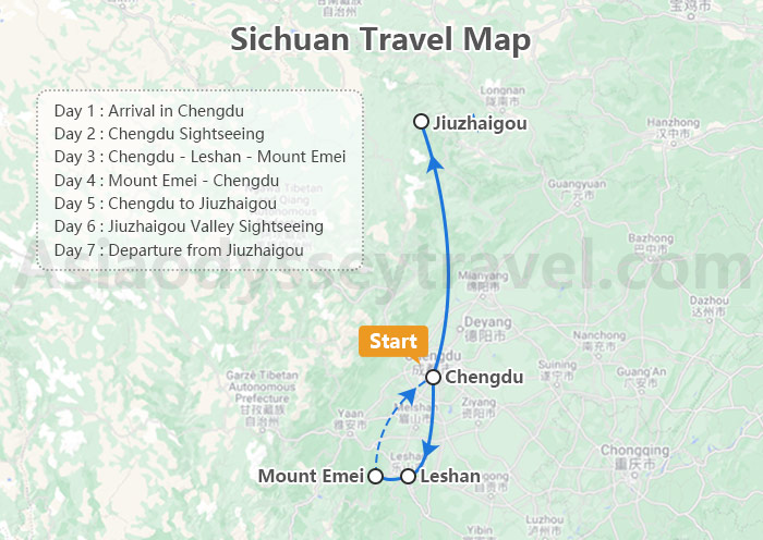 Sichuan Map