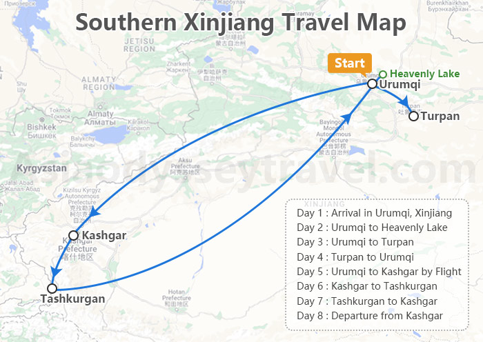 Xinjiang Map