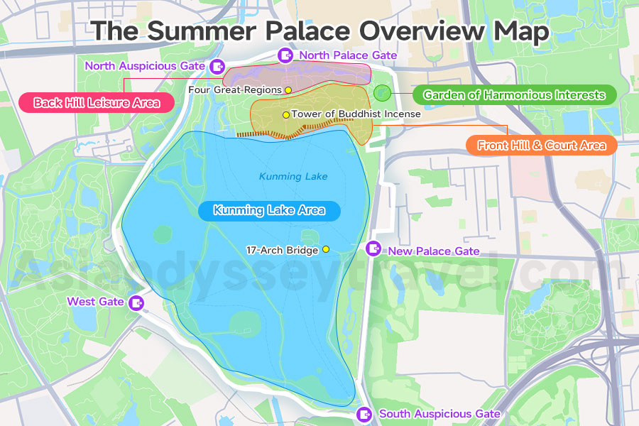 Summer Palace Overview Map