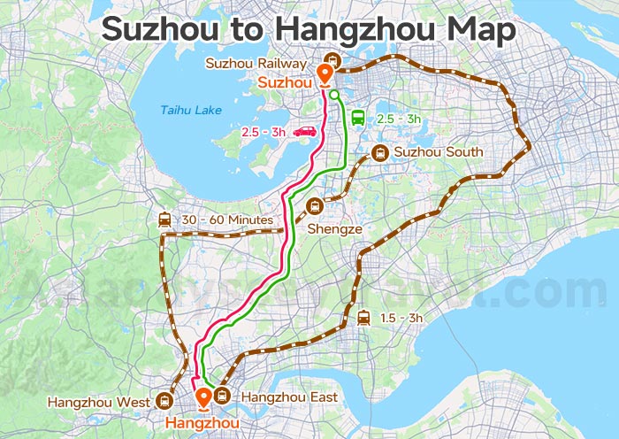 3 Ways from Suzhou to Hangzhou: Bullet Train, Bus or Private Car