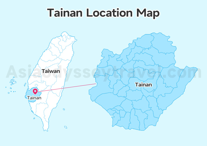 Tainan Location Map