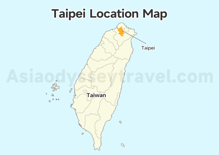 Taipei Location Map