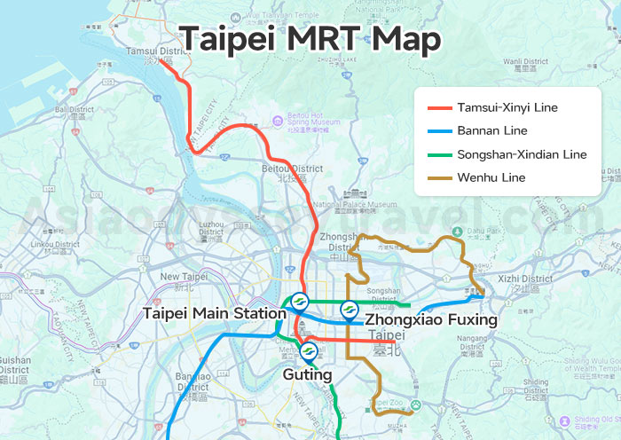 Taipei MRT Map