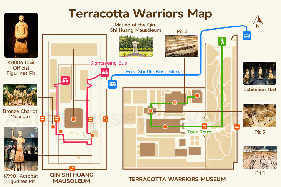 Terracotta Warriors Map
