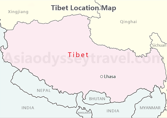 Tibet Location Map