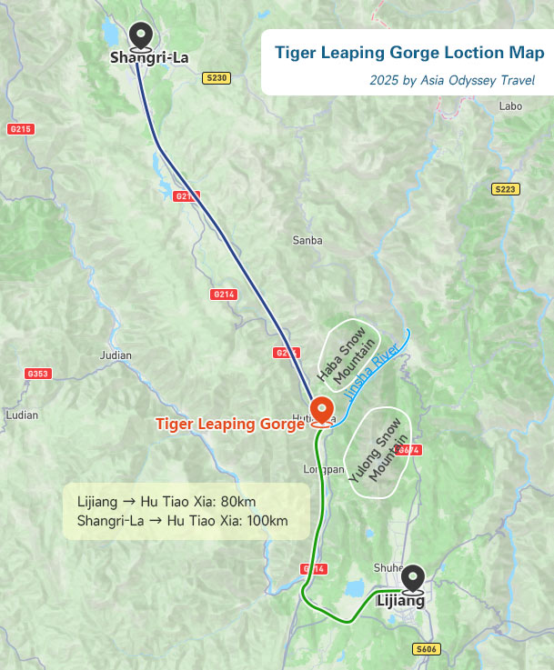 Tiger Leaping Gorge Map