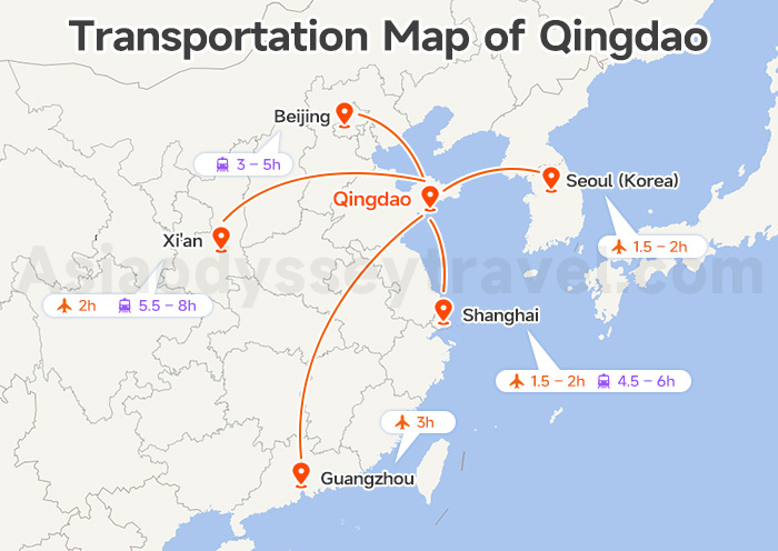 Transportation Map of Qingdao