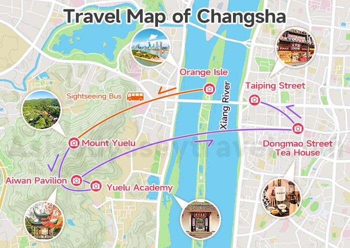 Travel Map of Changsha