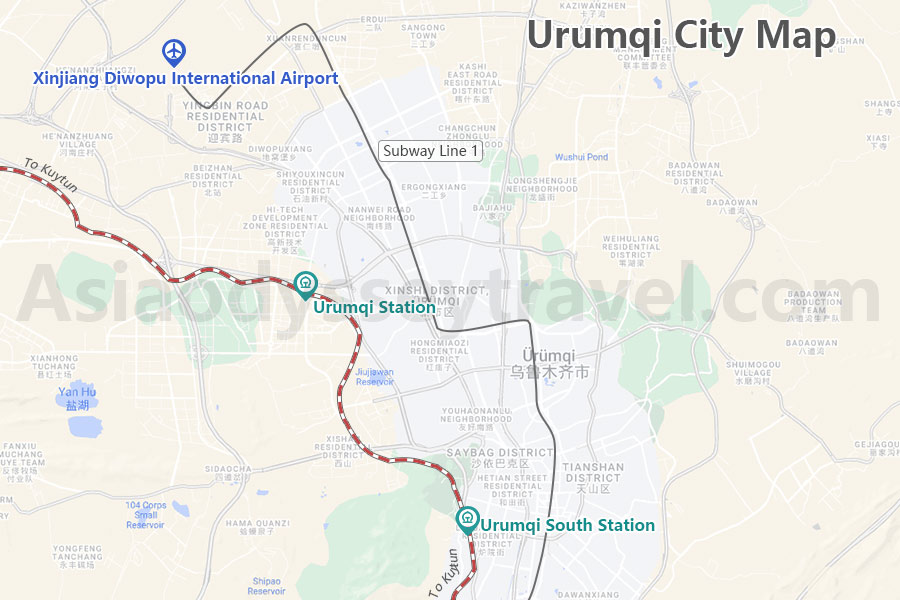 Urumqi Map