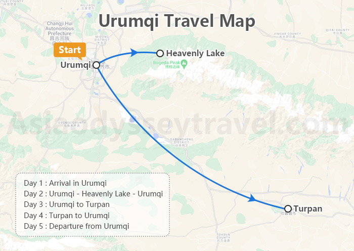 Urumqi Map
