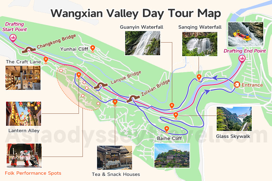 Wangxian Valley Map