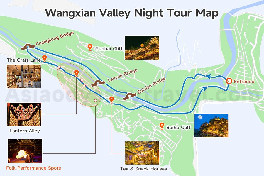 Wangxian Valley Map
